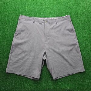 Ben‎ Hogan Shorts Mens 44 Grey Pinstriped Chino Golf Outdoors Preppy Casual
